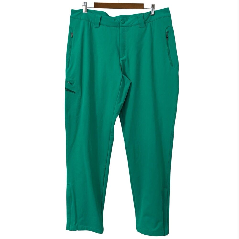 Marmot Pants Womens Size 14 Teal‎ Nylon Hiking Outdoor Camping Gorp